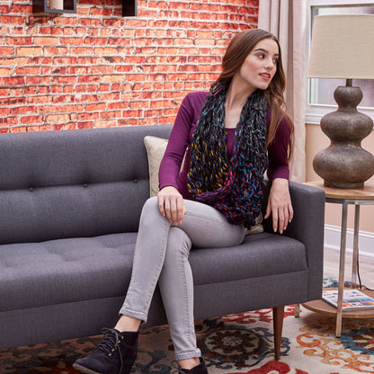 Red Heart Amy's Arm-Knit Cowl Craft Cowl made in Red Heart Collage Yarn