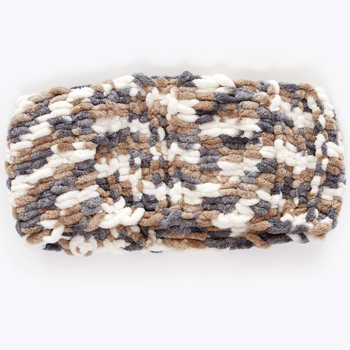 Craft Cowl made in Red Heart Loop-It Yarn