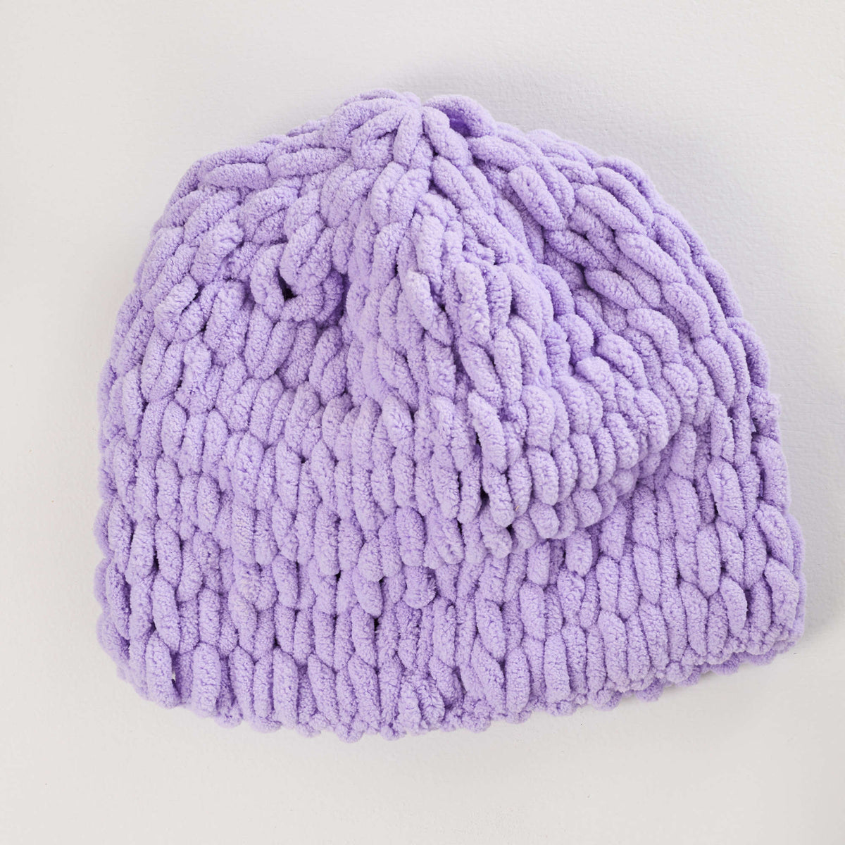 Craft Beanie made in Red Heart Loop-It Yarn