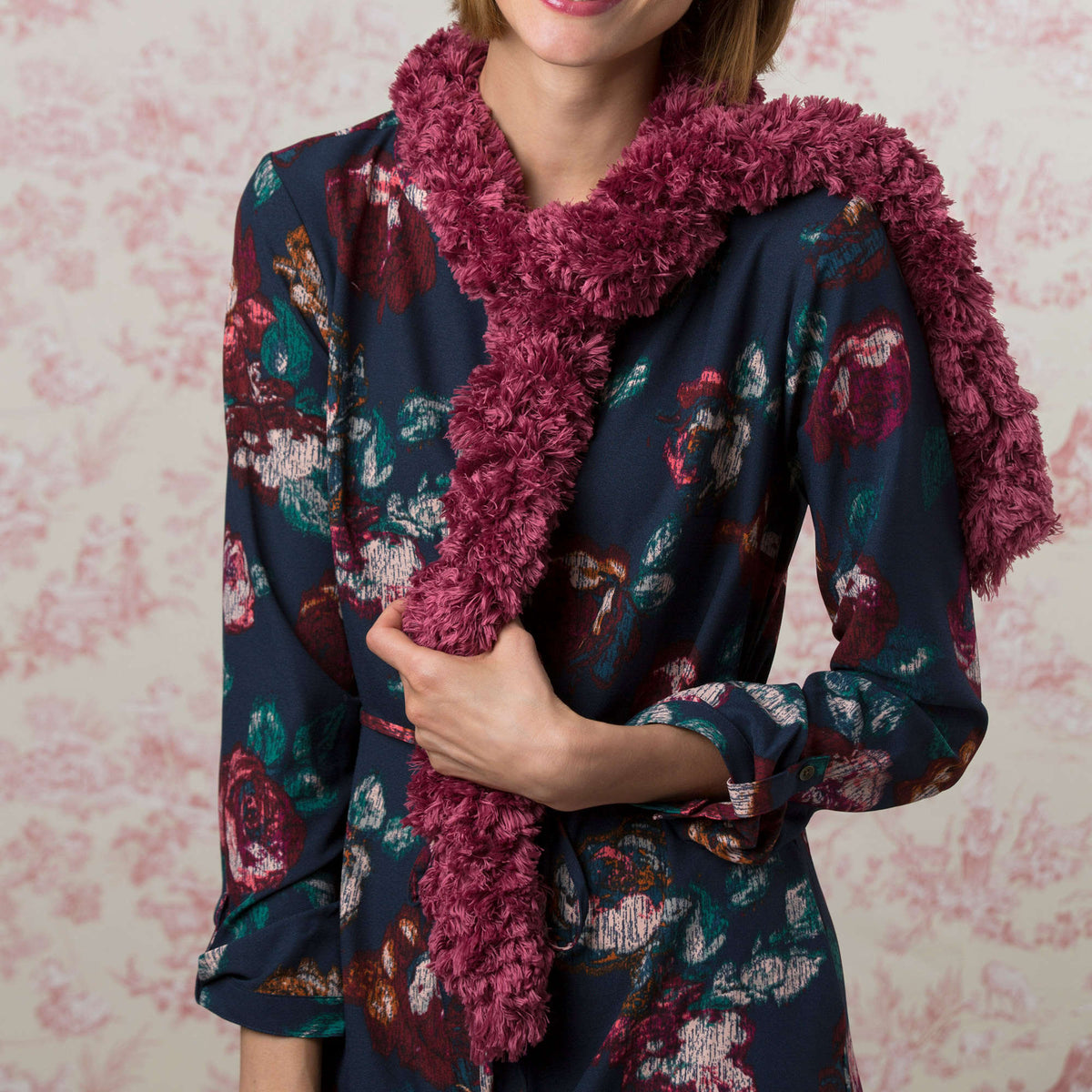 Craft Scarf made in Red Heart Boutique Yarn