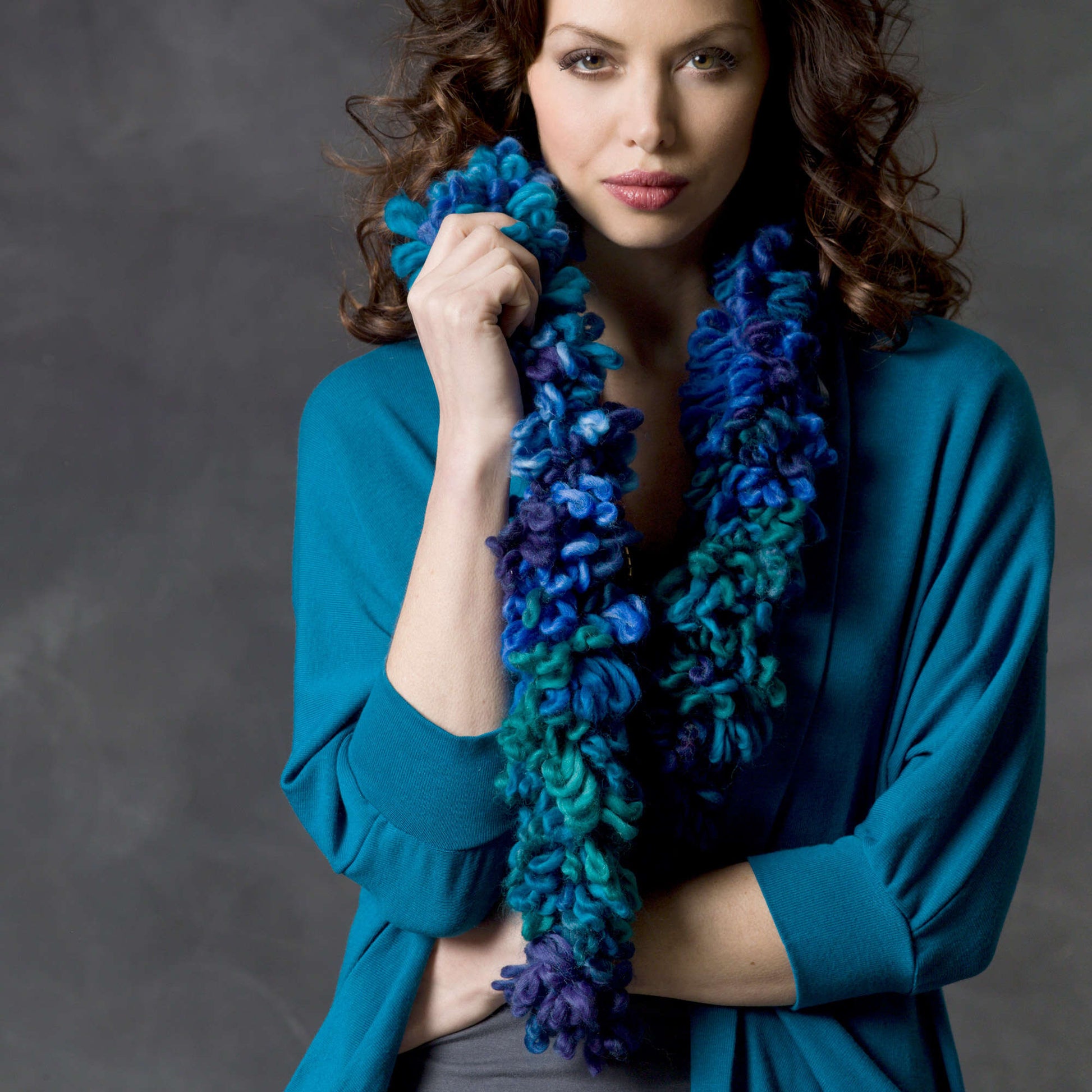 Free Red Heart Craft Loops And Chain Scarf Pattern