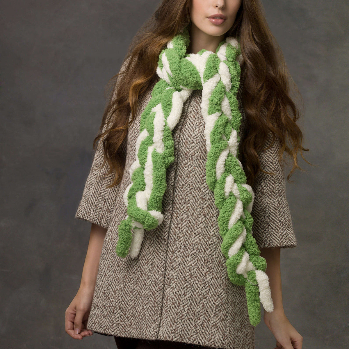 Craft Scarf made in Red Heart Boutique Yarn