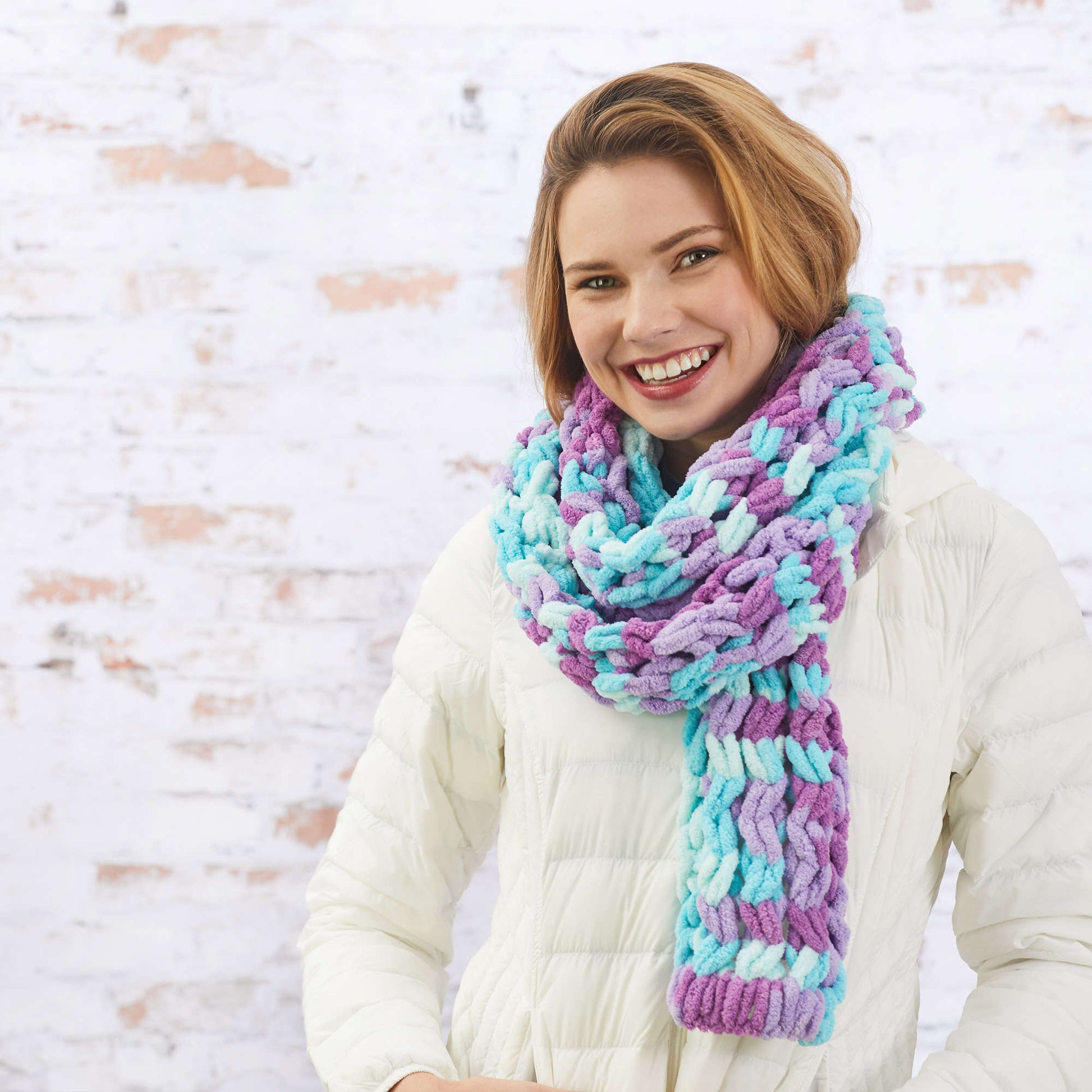 Free Red Heart Easy Style Scarf Pattern