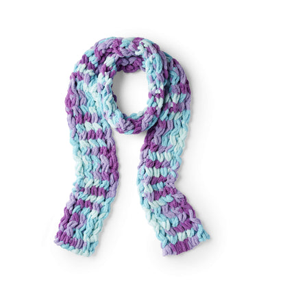Red Heart Easy Style Scarf Craft Scarf made in Red Heart Loop-It Yarn