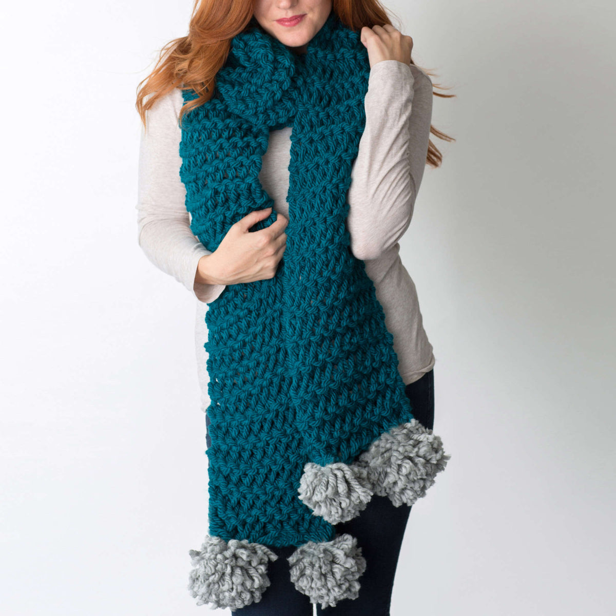 Craft Scarf made in Red Heart Grande Yarn