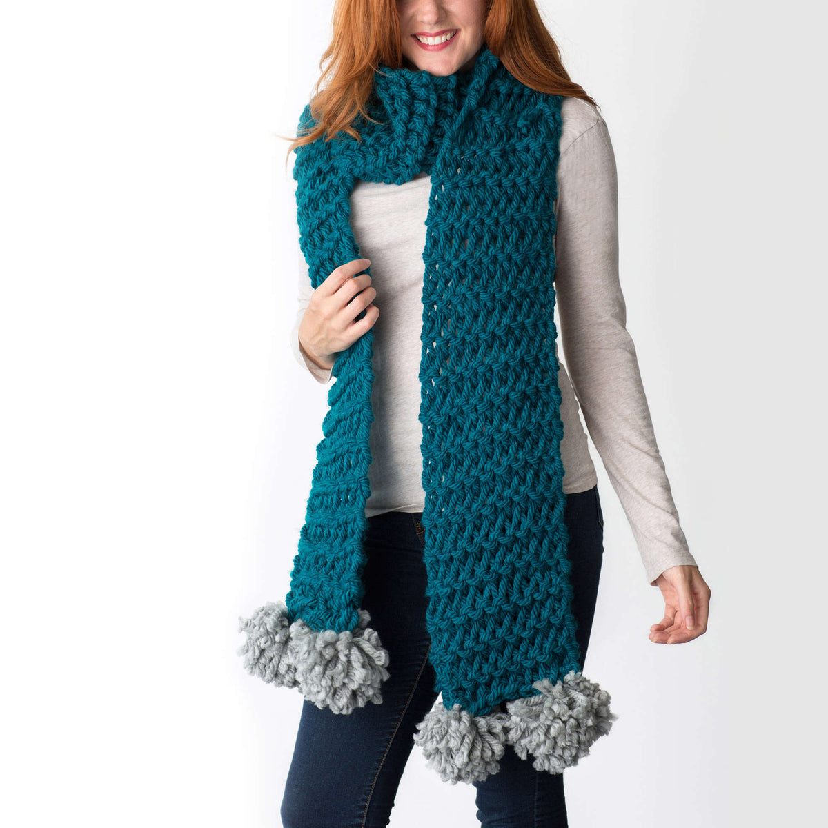 Craft Scarf made in Red Heart Grande Yarn