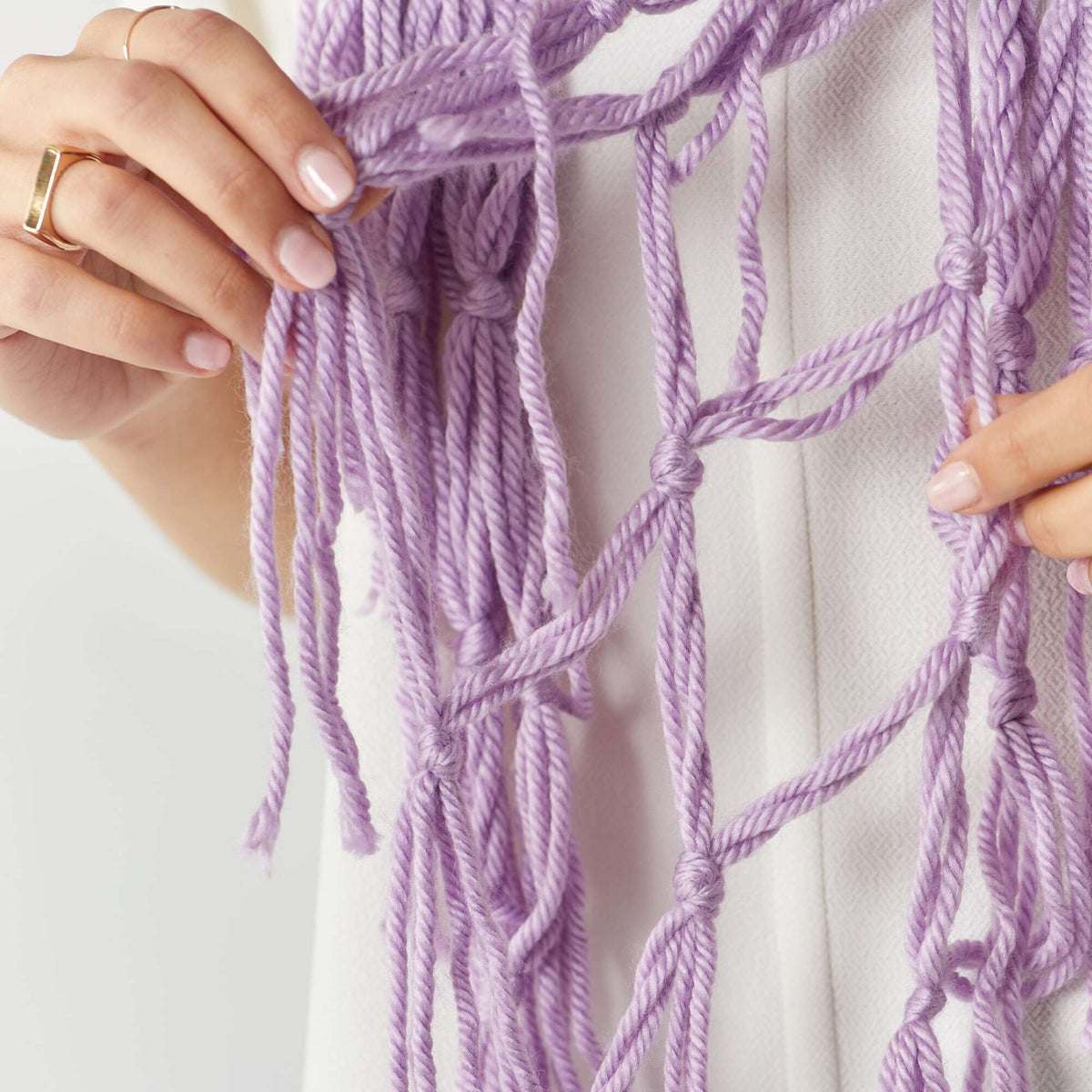 Craft Scarf made in Red Heart Yarn