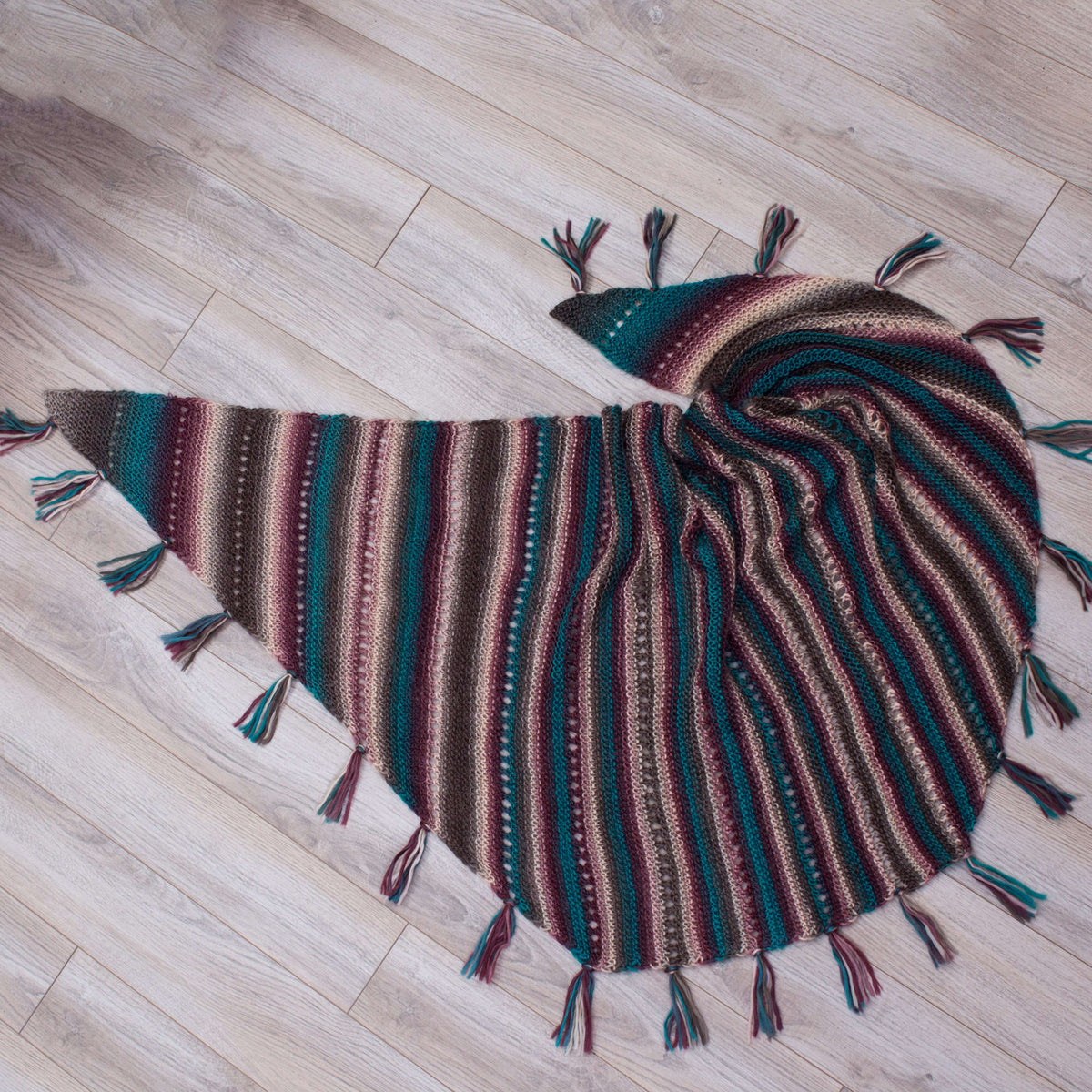 Craft Shawl made in Red Heart Boutique Yarn