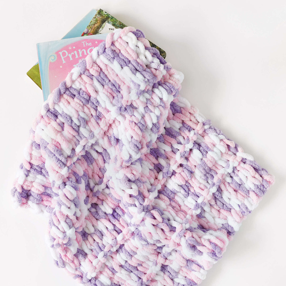 Craft Lovey made in Red Heart Loop-It Yarn