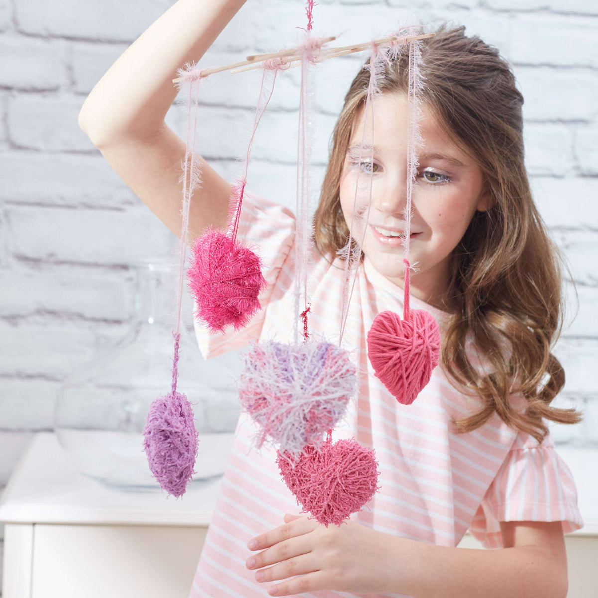 Craft Mobile Accessory made in Red Heart Scrubby Yarn