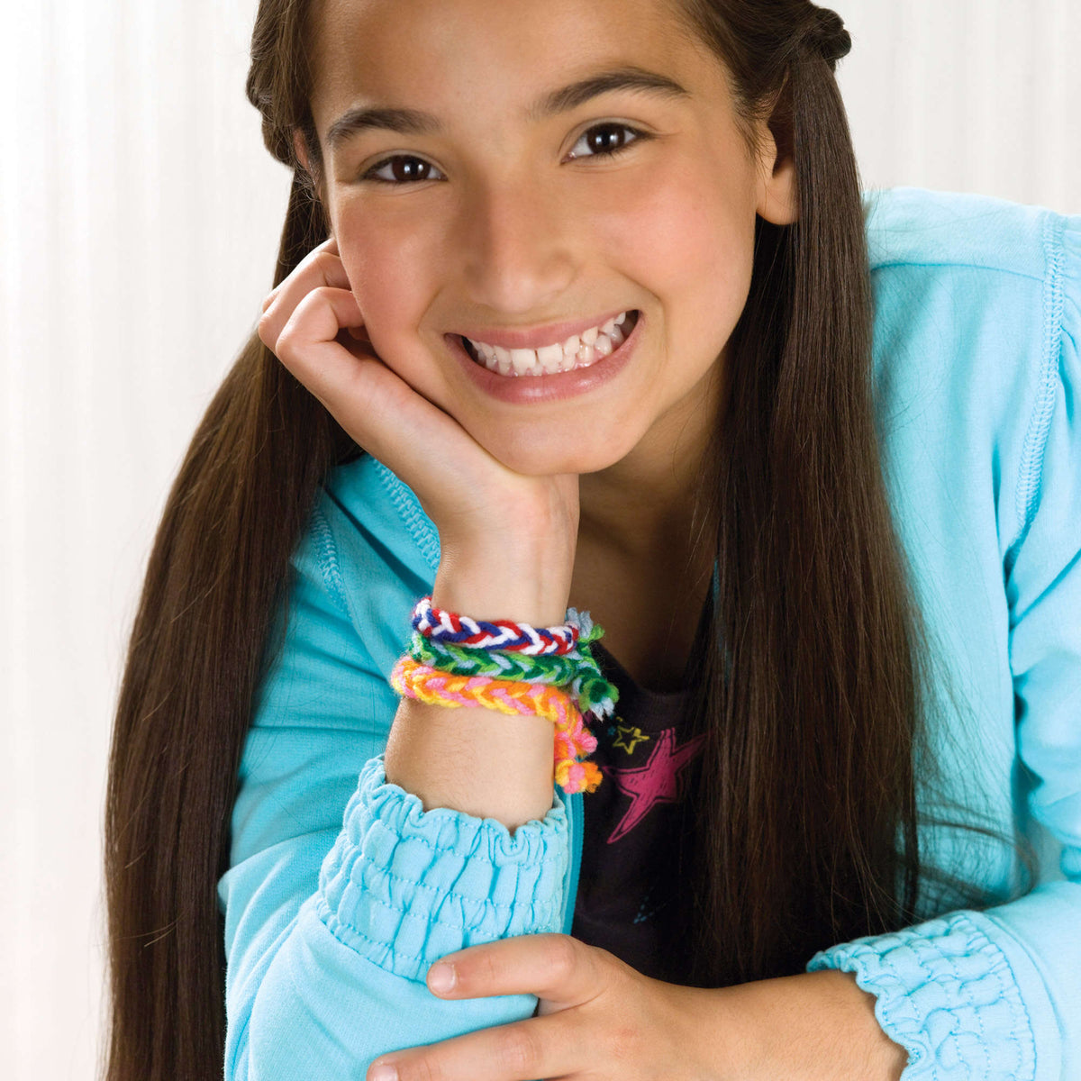 Craft Bracelet made in Red Heart Super Saver Yarn