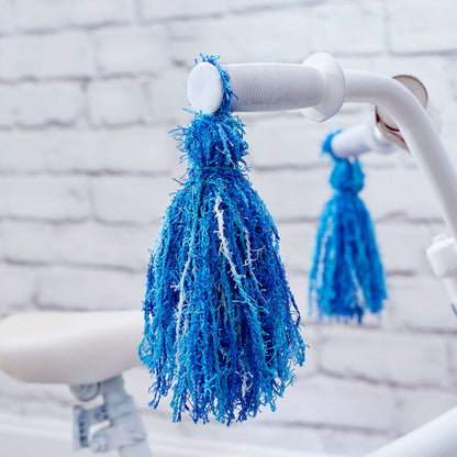 Red Heart Craft Bike Tassels Craft Tassels made in Red Heart Scrubby Yarn