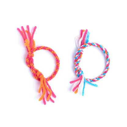 Red Heart Craft Let's Be Friends Loom Braid Bracelets Single Size