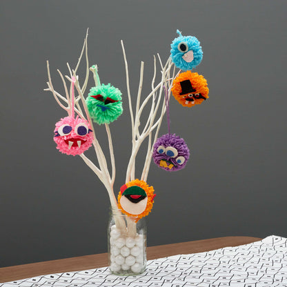 Red Heart Pompom Monsters Craft Red Heart Pompom Monsters Craft