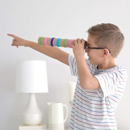 Red Heart Craft I Spy Spotter Telescope Craft Toy made in Red Heart Yarn