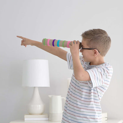 Red Heart Craft I Spy Spotter Telescope Craft Toy made in Red Heart Yarn