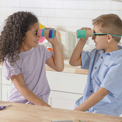 Red Heart Craft I Spy Spotter Binoculars Craft Toy made in Red Heart Yarn