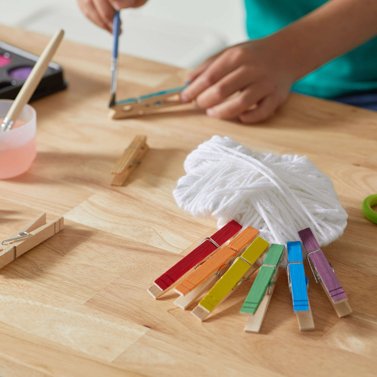 Craft Raincloud Craft made in Red Heart Yarn