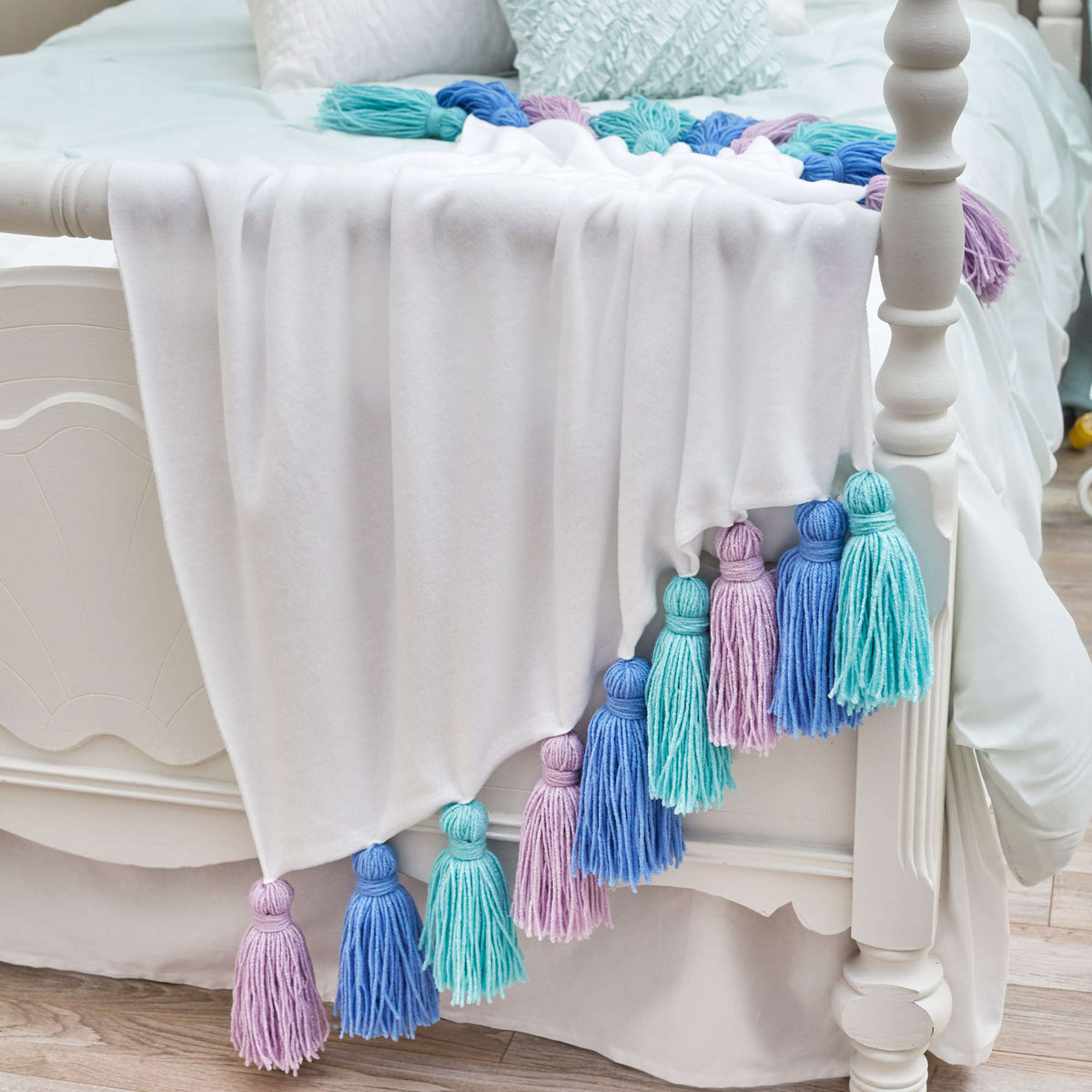 Craft Blanket made in Red Heart Super Saver Yarn