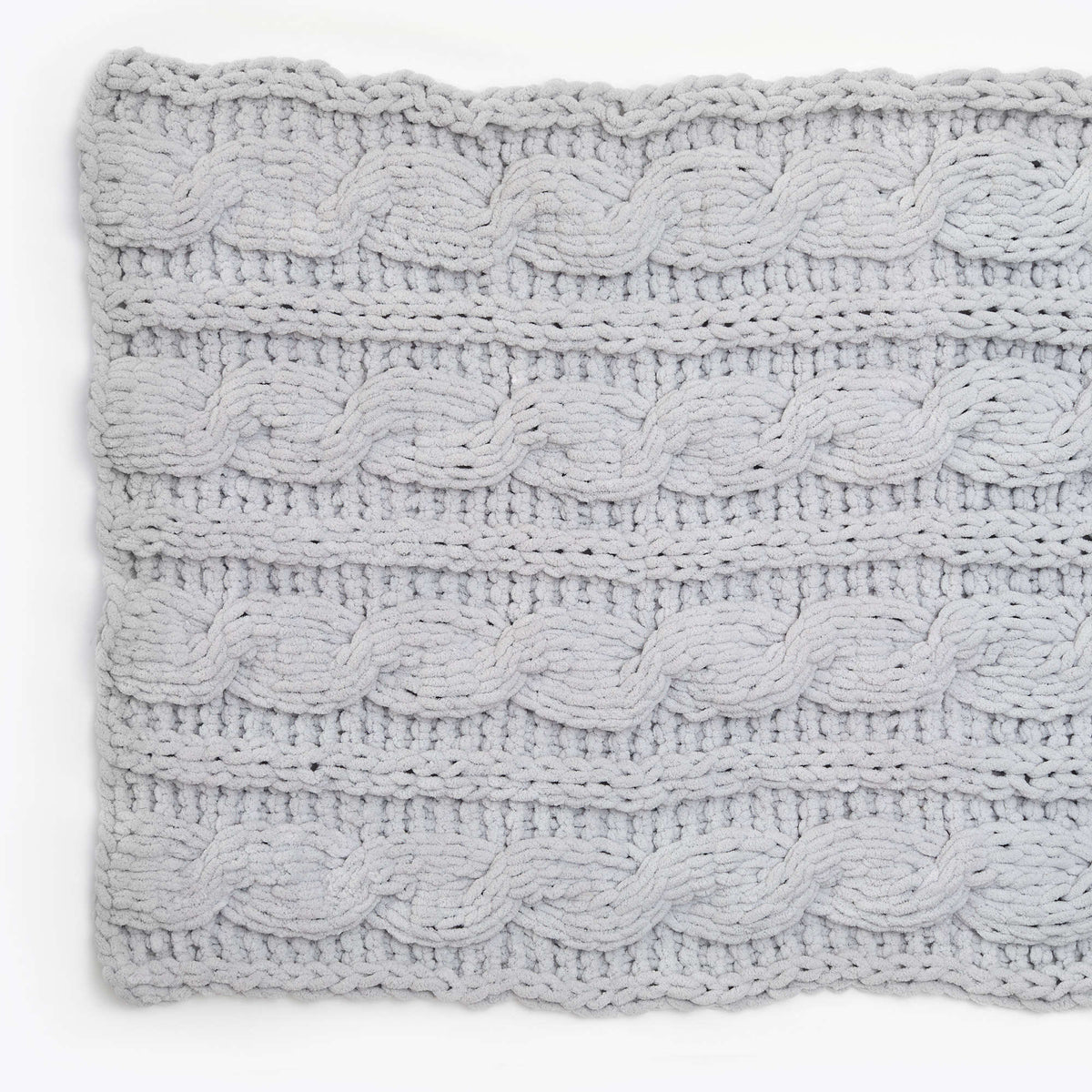 Craft Throw made in Red Heart Loop-It Yarn