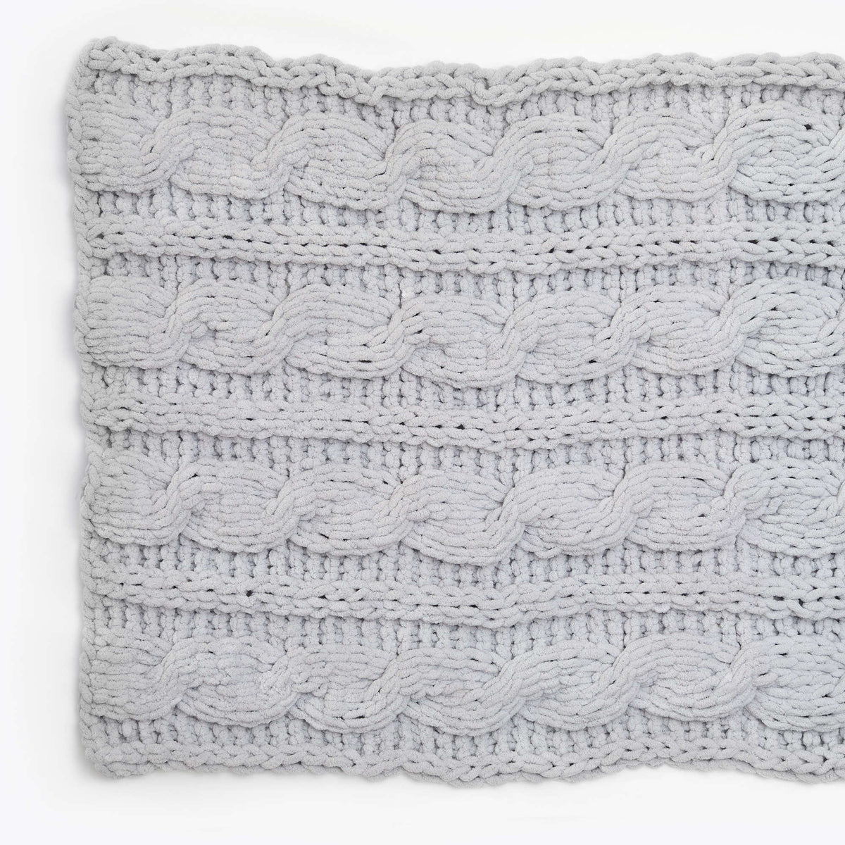 Craft Throw made in Red Heart Loop-It Yarn