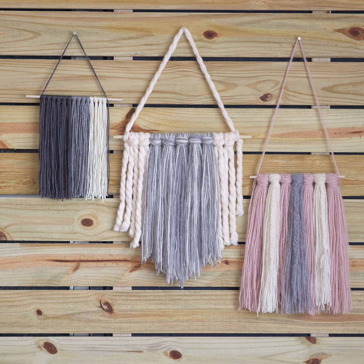 Craft Hanging made in Red Heart Dreamy Yarn