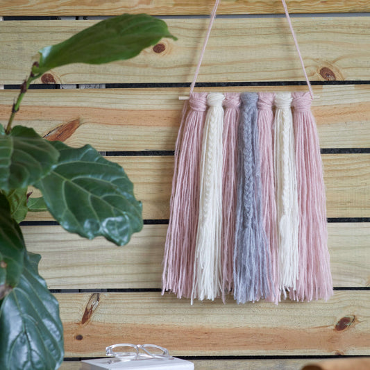 Craft Hanging made in Red Heart Dreamy Yarn