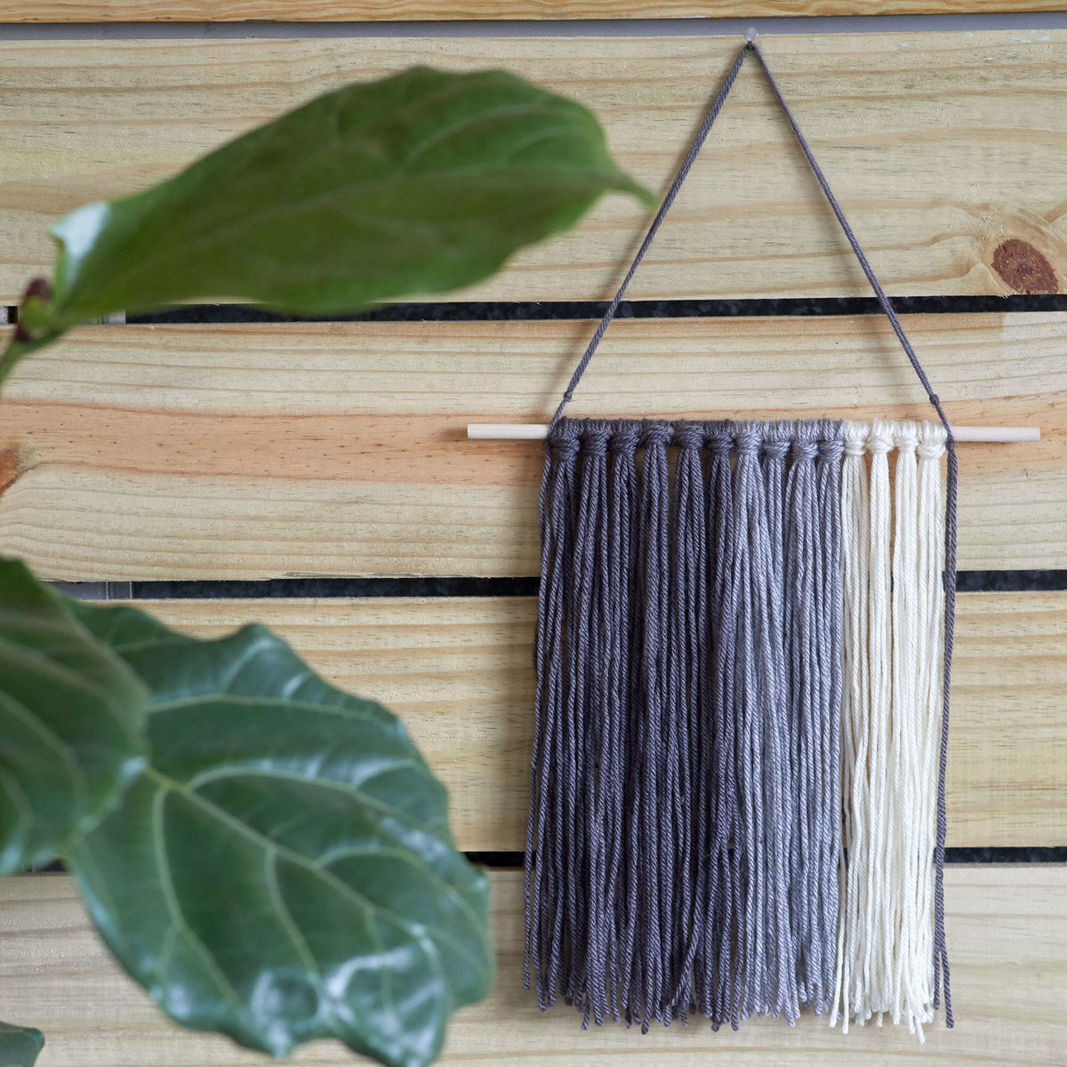 Craft Hanging made in Red Heart Soft Yarn