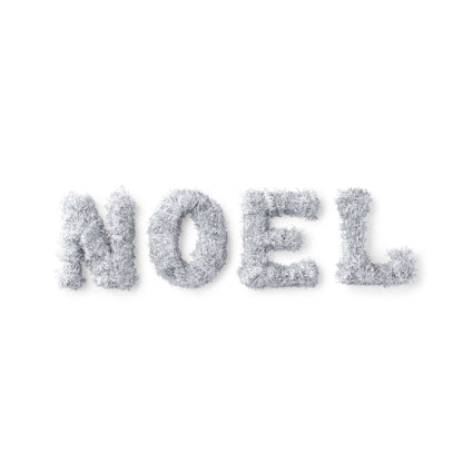 Red Heart Craft Noel All Wrapped Up Craft Holiday Décor made in Red Heart Sparkle Yarn