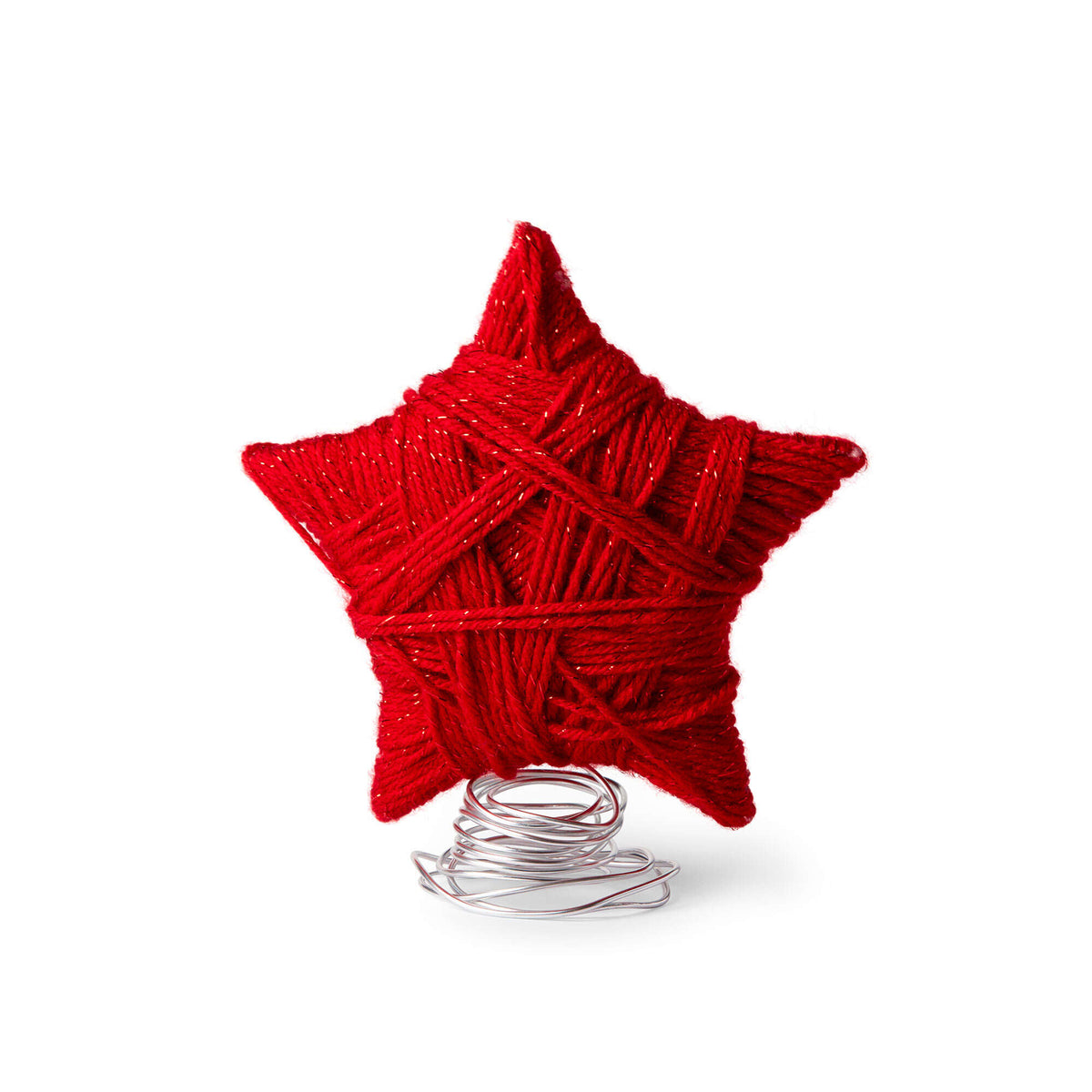 Craft Topper made in Red Heart With Love Metallic Yarn