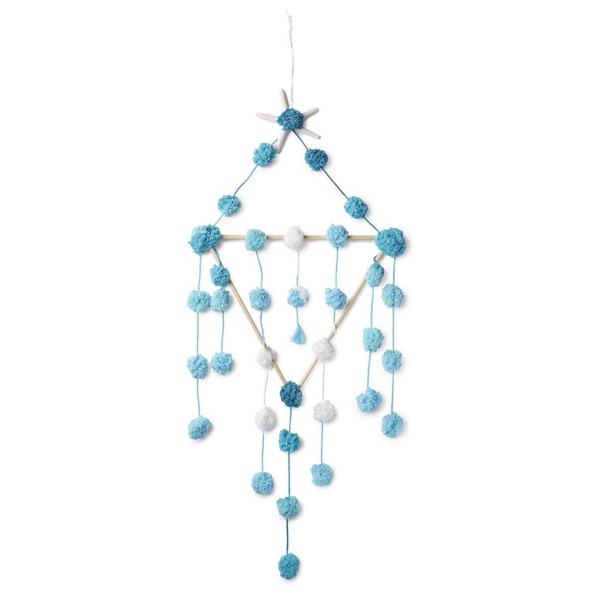 Craft Hanging made in Red Heart Pomp-a-Doodle Yarn