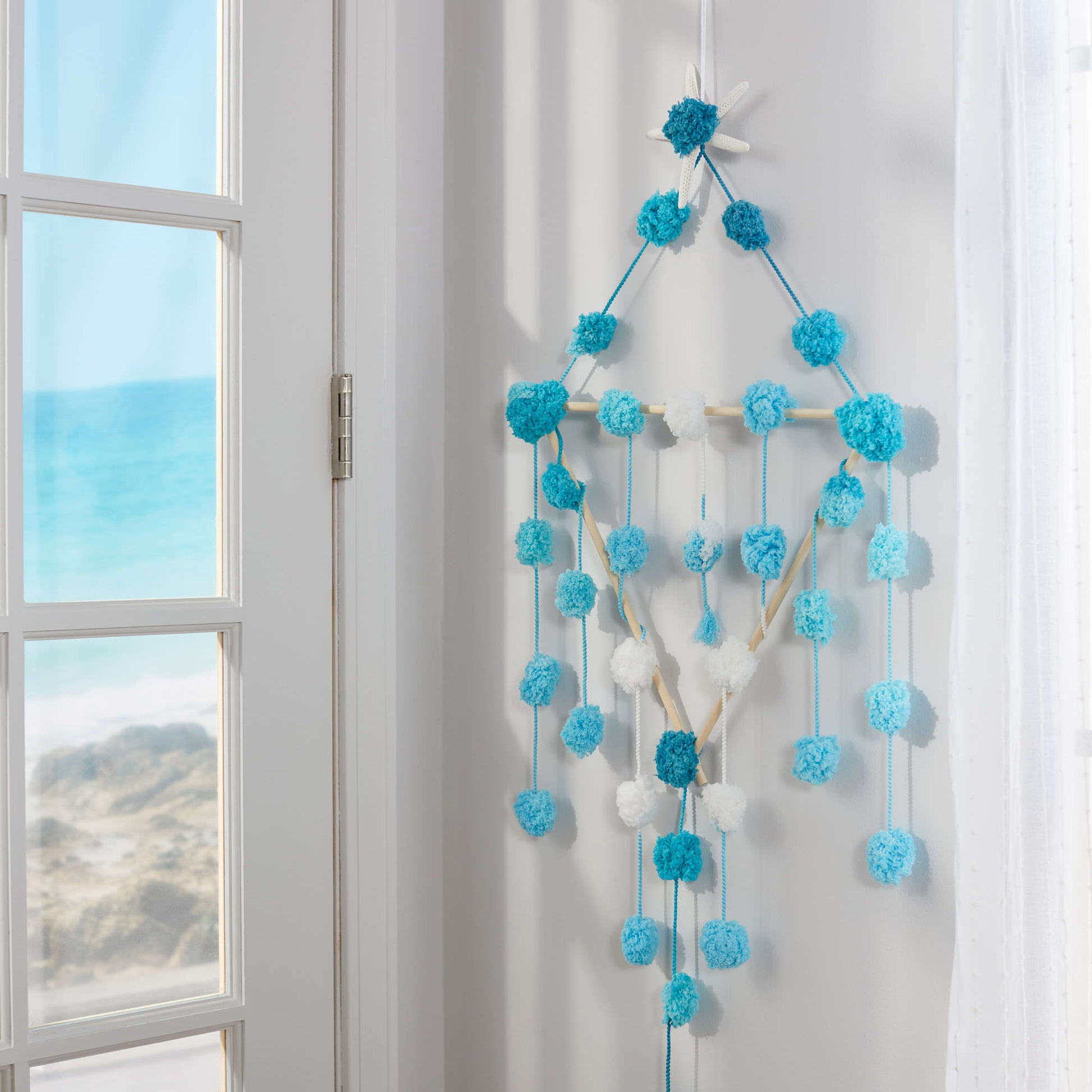 Free Red Heart Beach Wall Hanging Craft Pattern