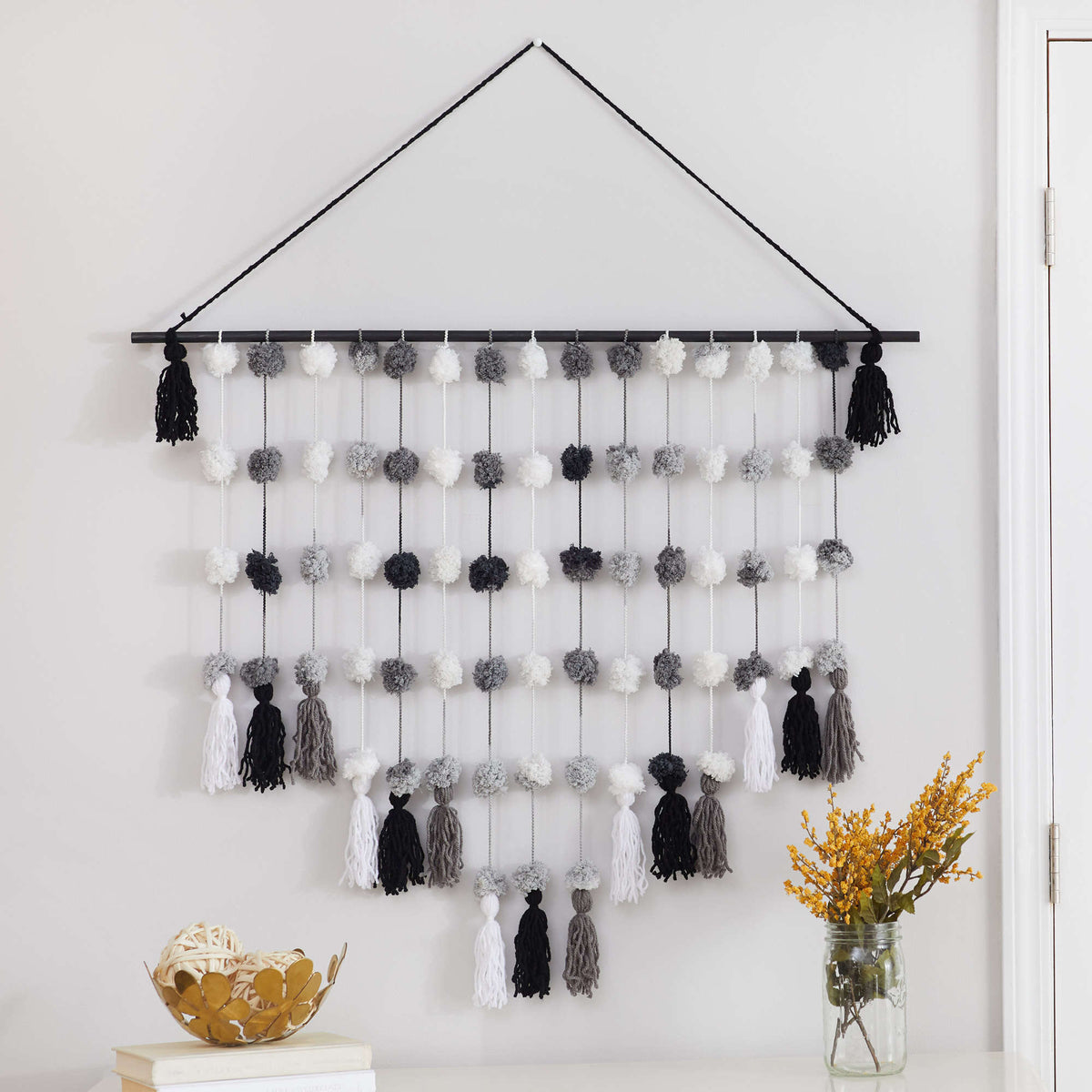 Craft Hanging made in Red Heart With Love Yarn