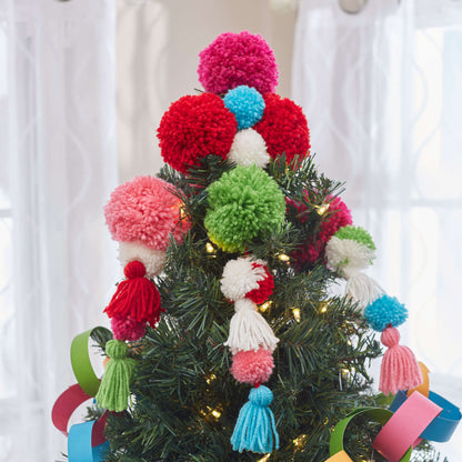 Red Heart Craft Fun & Funky Tree Topper Craft Topper made in Red Heart Super Saver Yarn