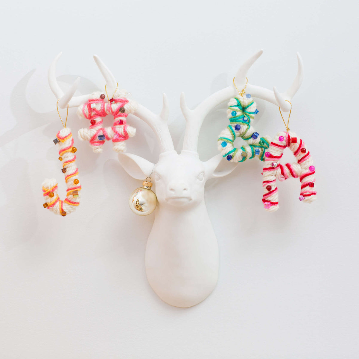 Craft Ornaments made in Red Heart Grande Yarn