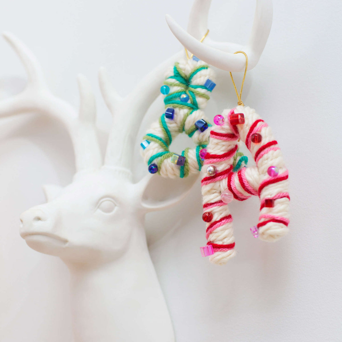 Craft Ornaments made in Red Heart Grande Yarn