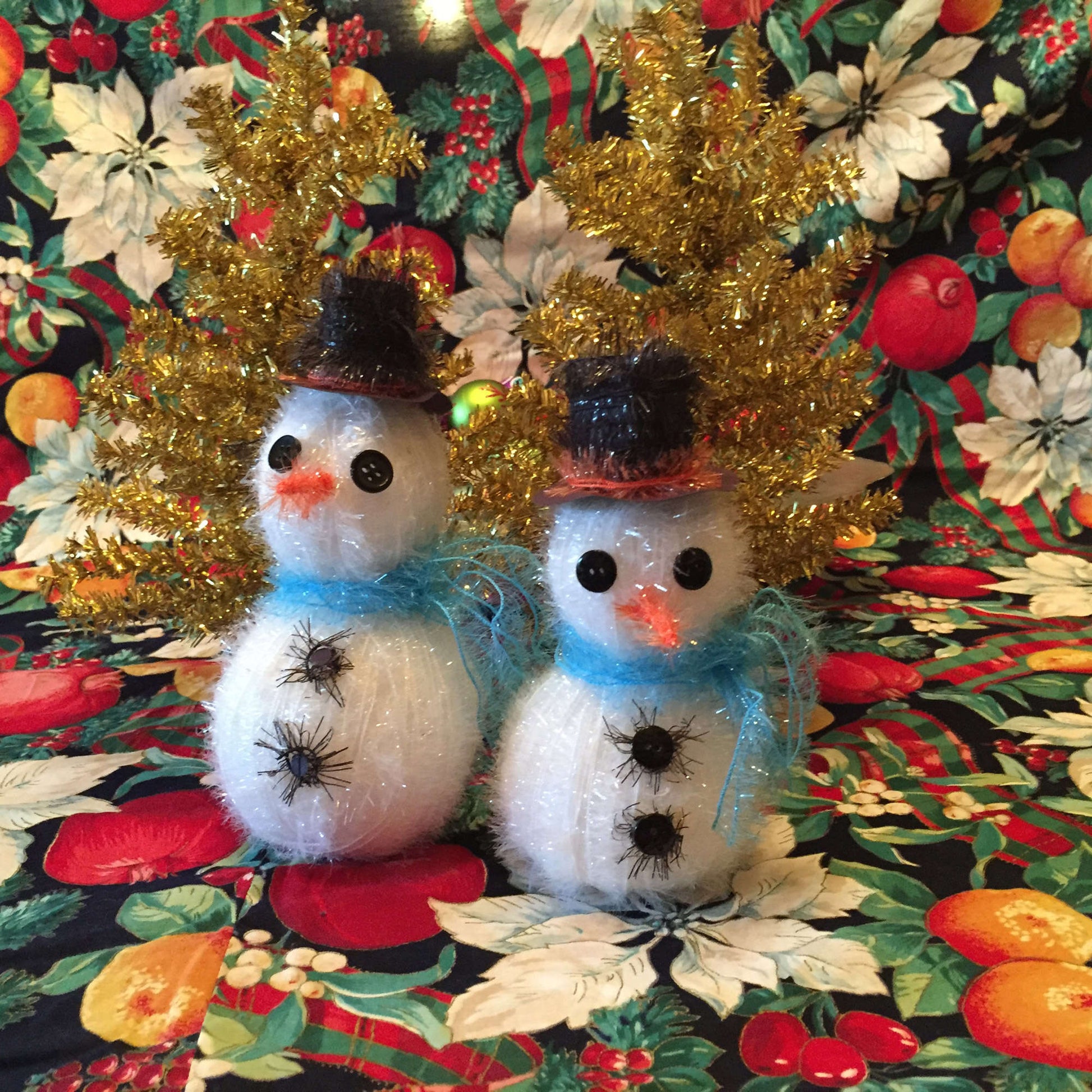 Free Red Heart Craft Snowman Ornaments Pattern