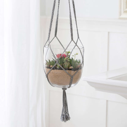 Red Heart Craft Macramé Plant Hanger Craft Hanger made in Red Heart Cordial Yarn