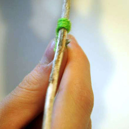 Red Heart Craft Wrapped Twig Jewelry Holder Craft Holder made in Red Heart Super Saver Yarn