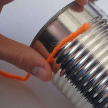 Red Heart Craft Wrapped Storage Can Craft Storage Can made in Red Heart Super Saver Yarn