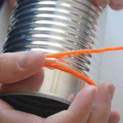 Red Heart Craft Wrapped Storage Can Craft Storage Can made in Red Heart Super Saver Yarn