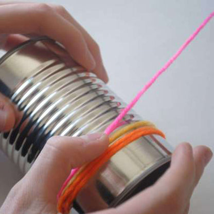 Red Heart Craft Wrapped Storage Can Craft Storage Can made in Red Heart Super Saver Yarn