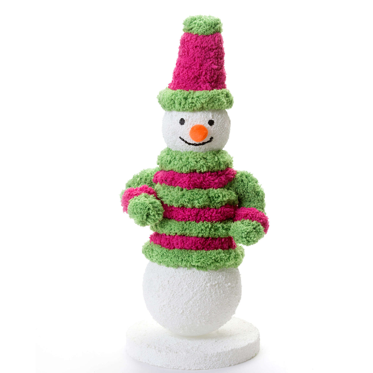 Craft Snowman made in Red Heart Boutique Yarn