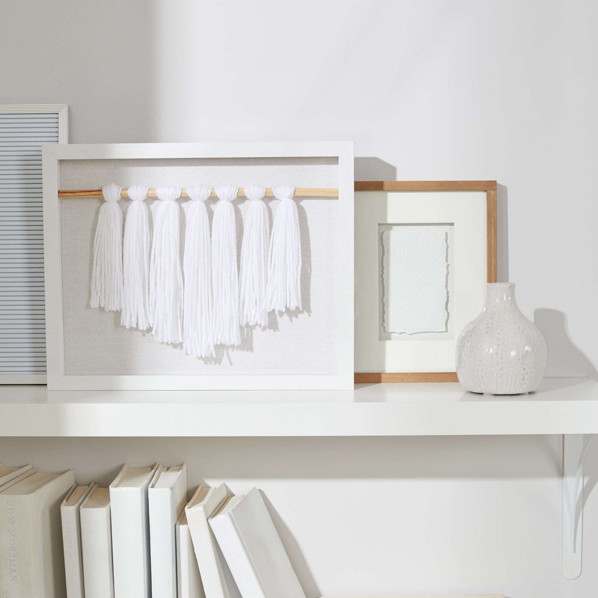 Craft Tassel Art made in Red Heart Super Saver Yarn