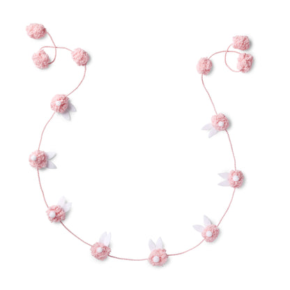 Red Heart Bottoms-Up! Garland Craft Garland made in Red Heart Pomp-a-Doodle Yarn