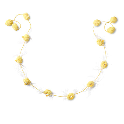 Red Heart Spring Chick Garland Craft Garland made in Red Heart Pomp-a-Doodle Yarn