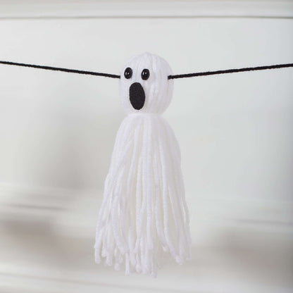 Red Heart Ghost Tassel Garland Craft Garland made in Red Heart Super Saver Yarn