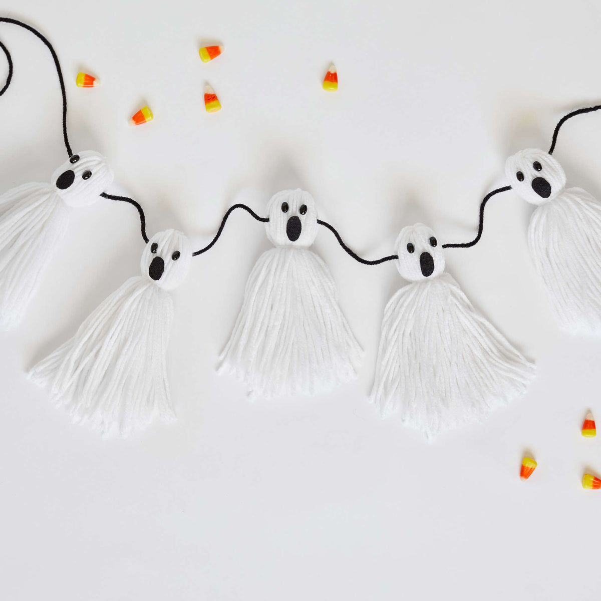 Craft Garland made in Red Heart Super Saver Yarn