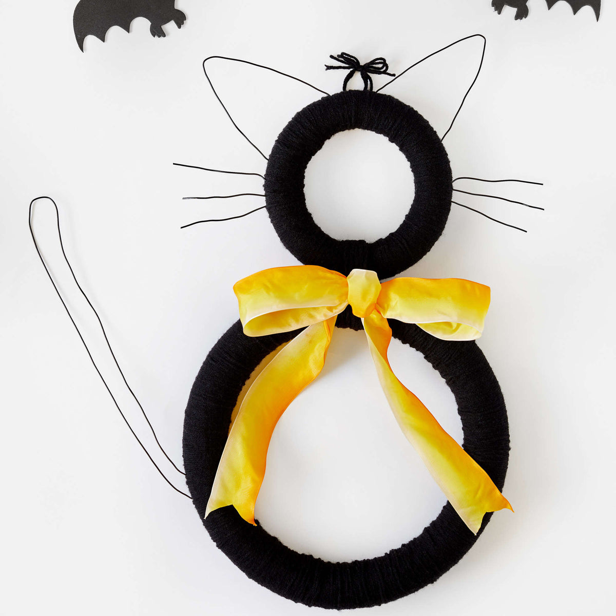 Craft Wreath made in Red Heart Super Saver Yarn