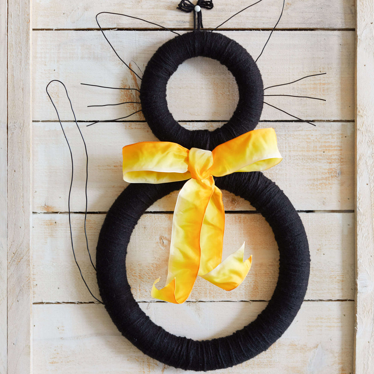 Craft Wreath made in Red Heart Super Saver Yarn